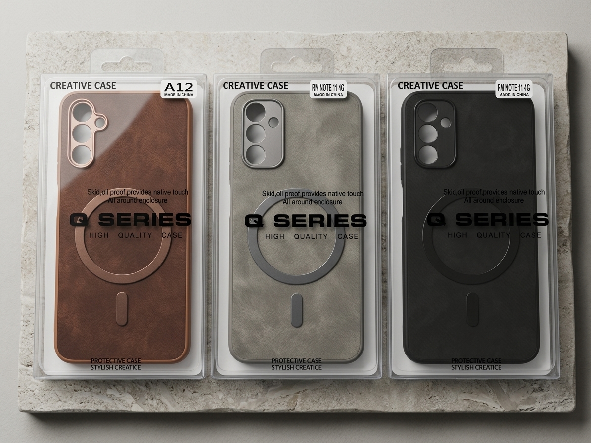 قاب چرمی مگ سیف دار با کیفیت q series